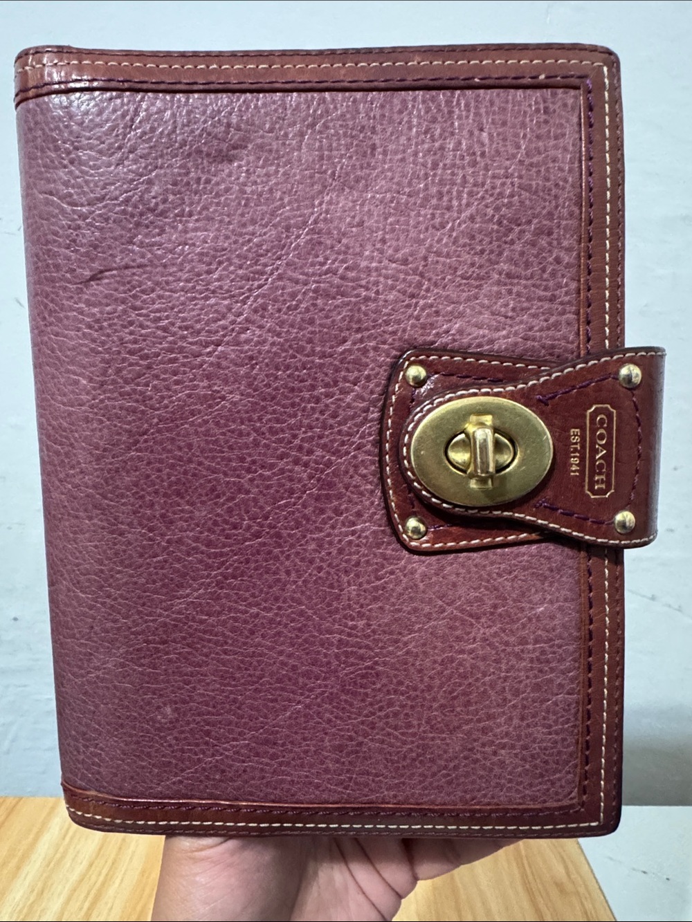 Coach Legacy leather turnlock